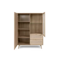 Buffet vitrine bohème 2 portes 2 tiroirs SONA