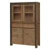 Buffet vitrine en bois recyclé de teck VADOD