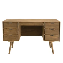 Bureau avec rangement en bois de sapin LIMA