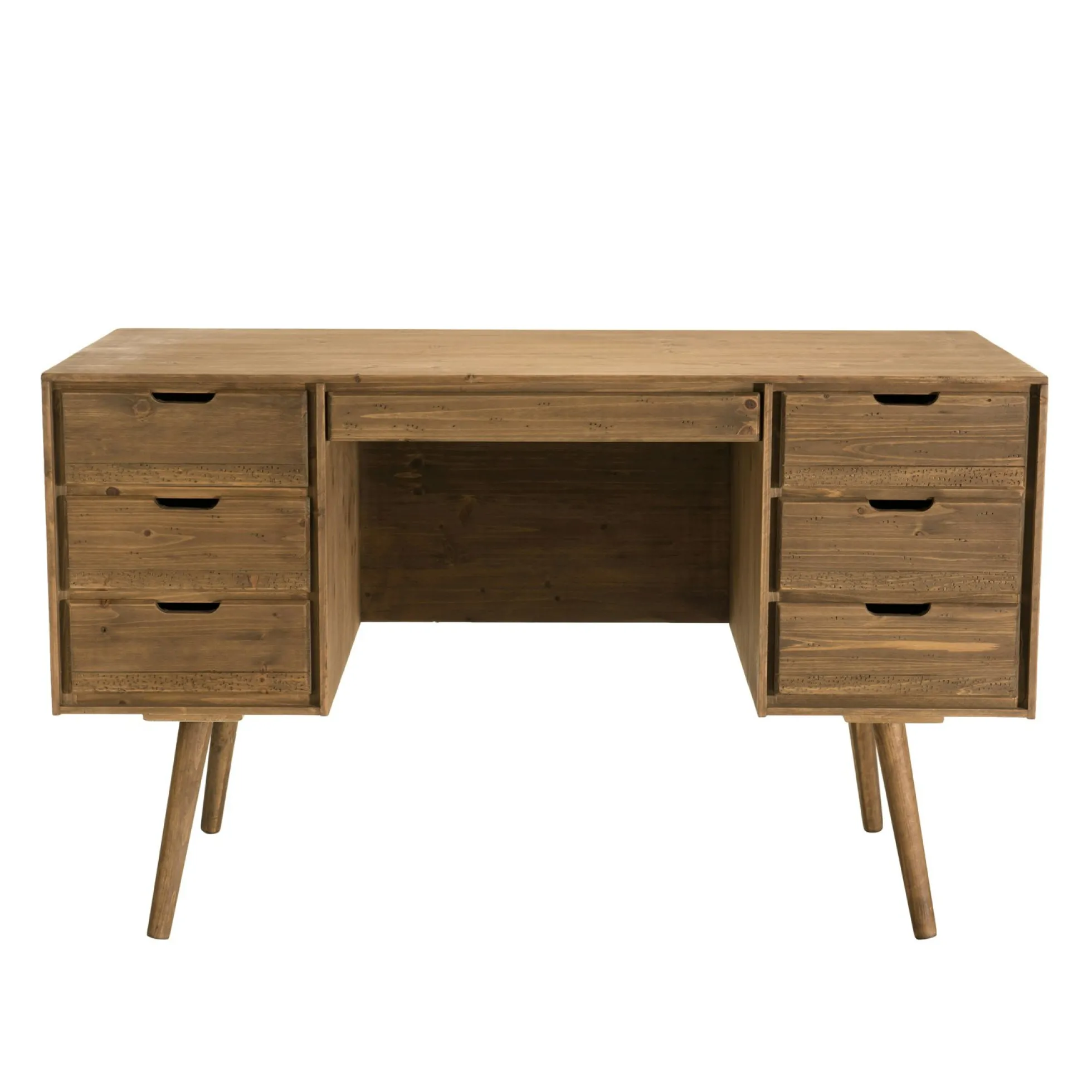 Bureau avec rangement en bois de sapin LIMA