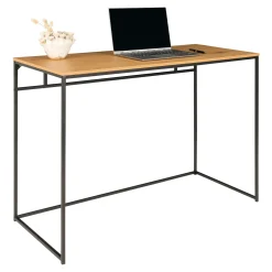 Bureau console design minimaliste effet bois clair TALLINN