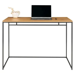 Bureau console design minimaliste effet bois clair TALLINN