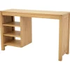 Bureau console moderne bois hévéa 120cm ATTAN