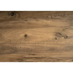 Bureau double avec rangement central - plateau effet pin MARFA