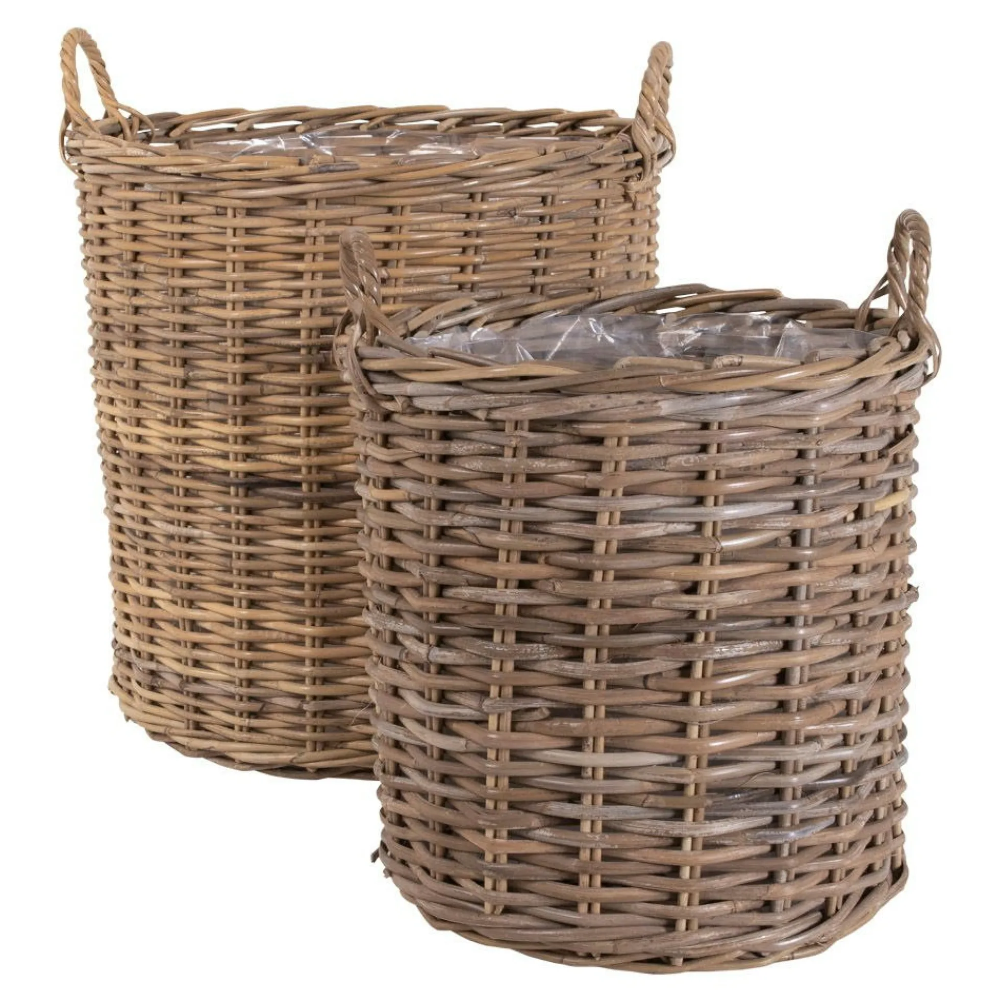 Cache-pot haut en rotin (lot de 2)