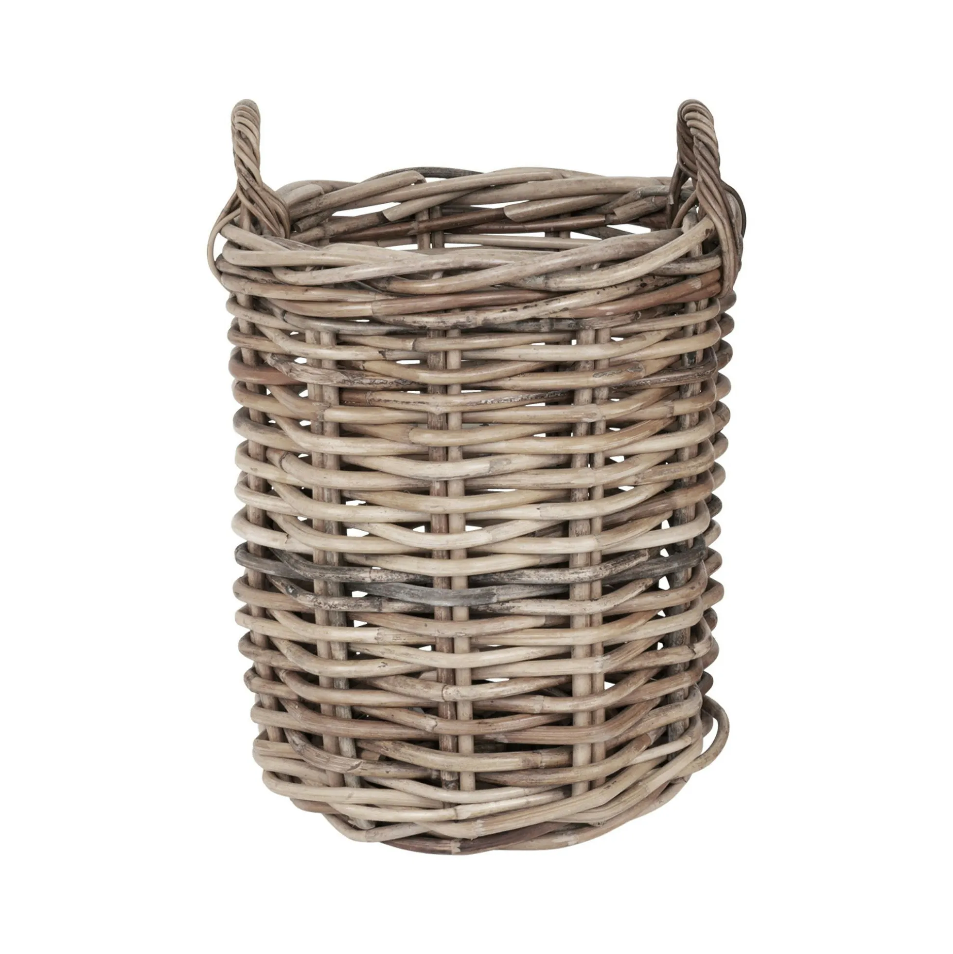 Cache-pot rond en rotin (lot de 2)