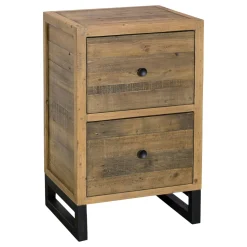 Caisson de bureau en bois recyclé 2 tiroirs BRISBANE