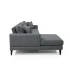 Canapé d'angle anthracite - côté gauche, style contemporain VENCE