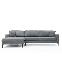 Canapé d'angle anthracite - côté gauche, style contemporain VENCE