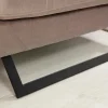 Canapé d'angle beige - dossier inclinable, côté droit MILO