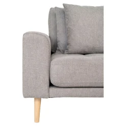 Canapé d'angle gris clair - côté droit, 290 cm ROTTERDAM