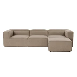 Canapé d'angle modulable taupe - côté droit SPELLO