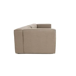 Canapé modulable 3 places en lin - taupe SPELLO