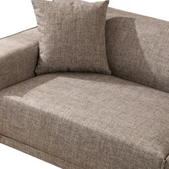 Canapé 3 places brun taupe - accoudoirs larges ORSAY
