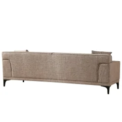 Canapé 3 places brun taupe - accoudoirs larges ORSAY