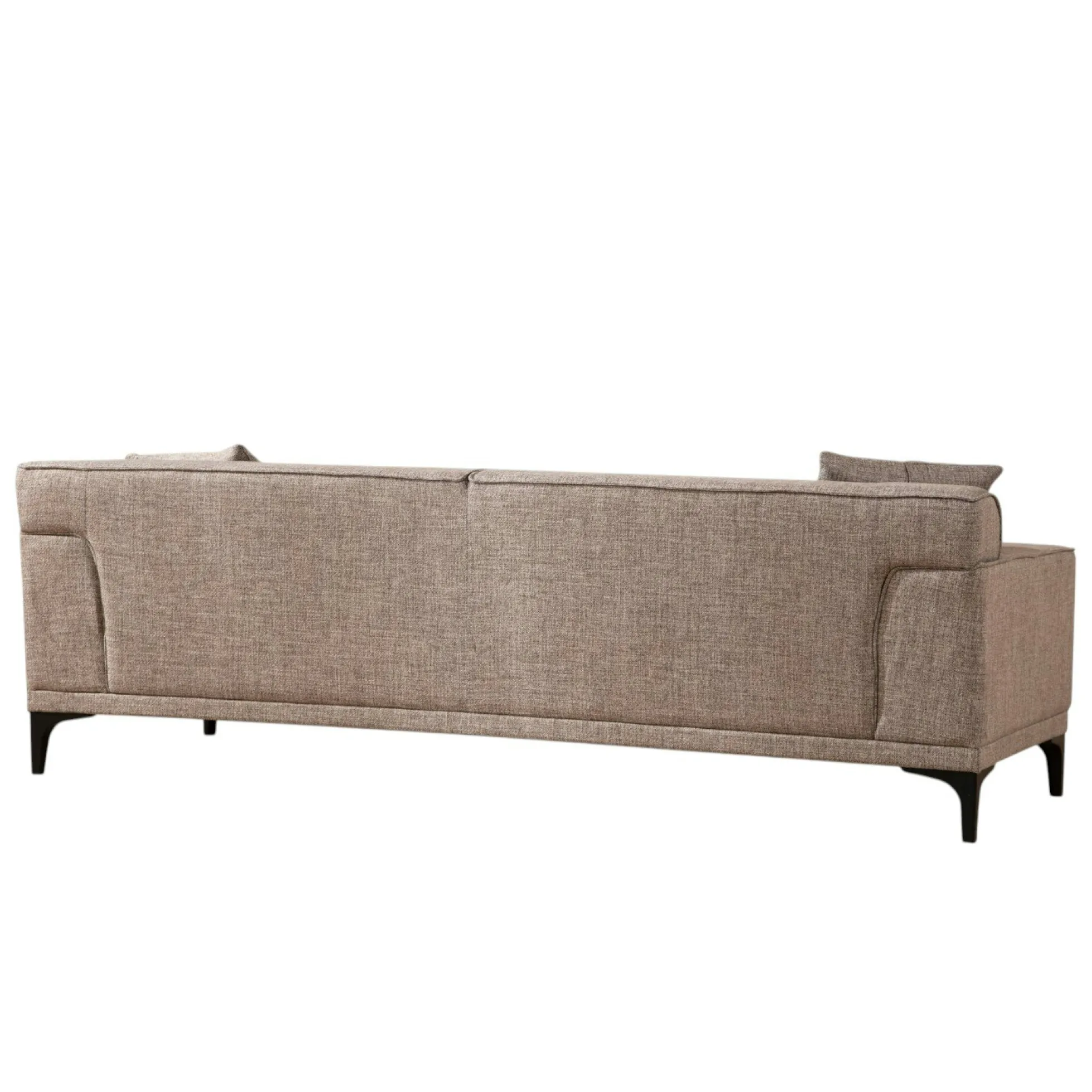 Canapé 3 places brun taupe - accoudoirs larges ORSAY