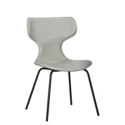 Chaise beige avec dossier en T, revêtement nettoyable (lot de 2) LOMBARDIE