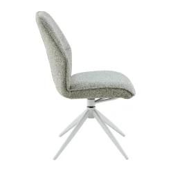 Chaise beige chiné pivotante (lot de 2) CORTINA