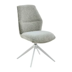 Chaise beige chiné pivotante (lot de 2) CORTINA