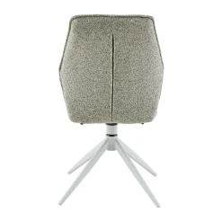 Chaise beige chiné pivotante (lot de 2) CORTINA