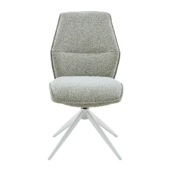 Chaise beige chiné pivotante (lot de 2) CORTINA