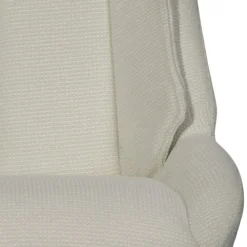 Chaise blanche pivotante en velours texturé (lot de 2) IENA
