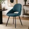 Chaise bleue à accoudoirs intégrés (x2) AUREN