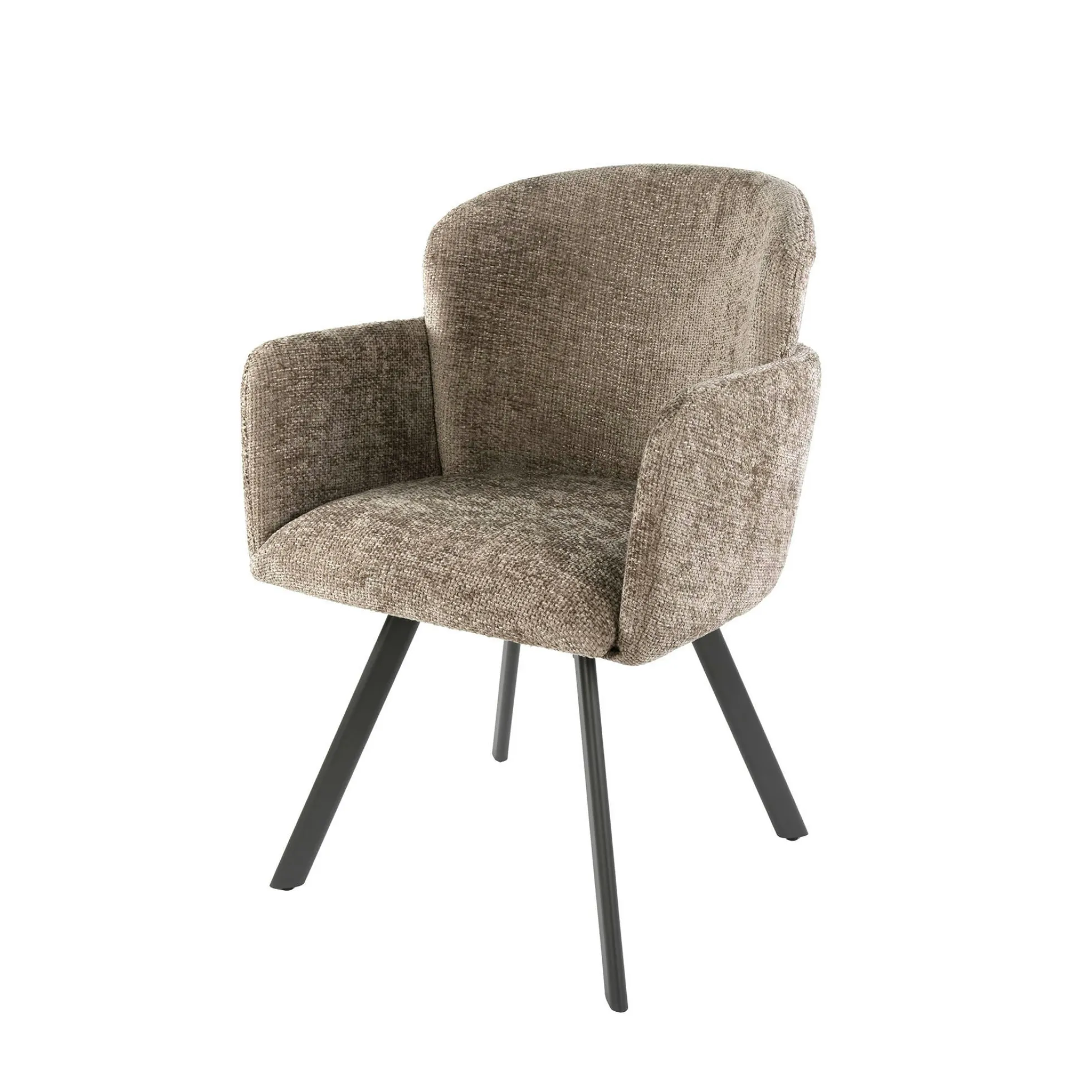 Chaise bureau pivotante beige chaud texturé (lot de 2) CREEK