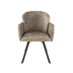 Chaise bureau pivotante beige chaud texturé (lot de 2) CREEK