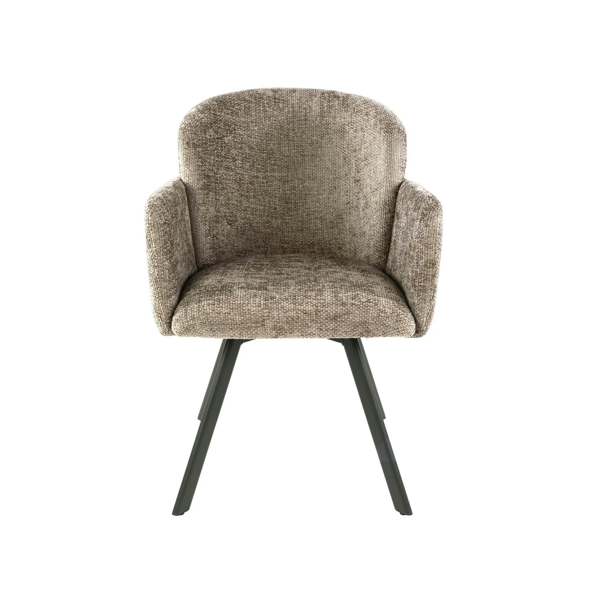 Chaise bureau pivotante beige chaud texturé (lot de 2) CREEK