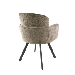 Chaise bureau pivotante beige chaud texturé (lot de 2) CREEK