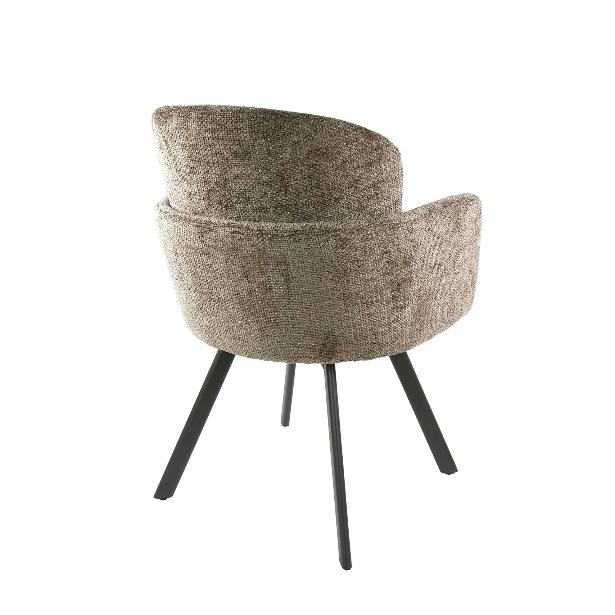 Chaise bureau pivotante beige chaud texturé (lot de 2) CREEK