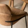 Chaise camel à dossier plissé (lot de 2) OKA