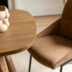 Chaise camel à dossier plissé (lot de 2) OKA