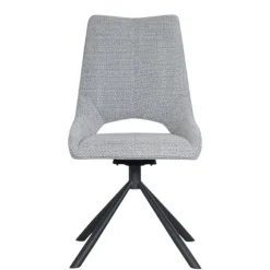 Chaise contemporaine pivotante grise (lot de 2) LIGURIE