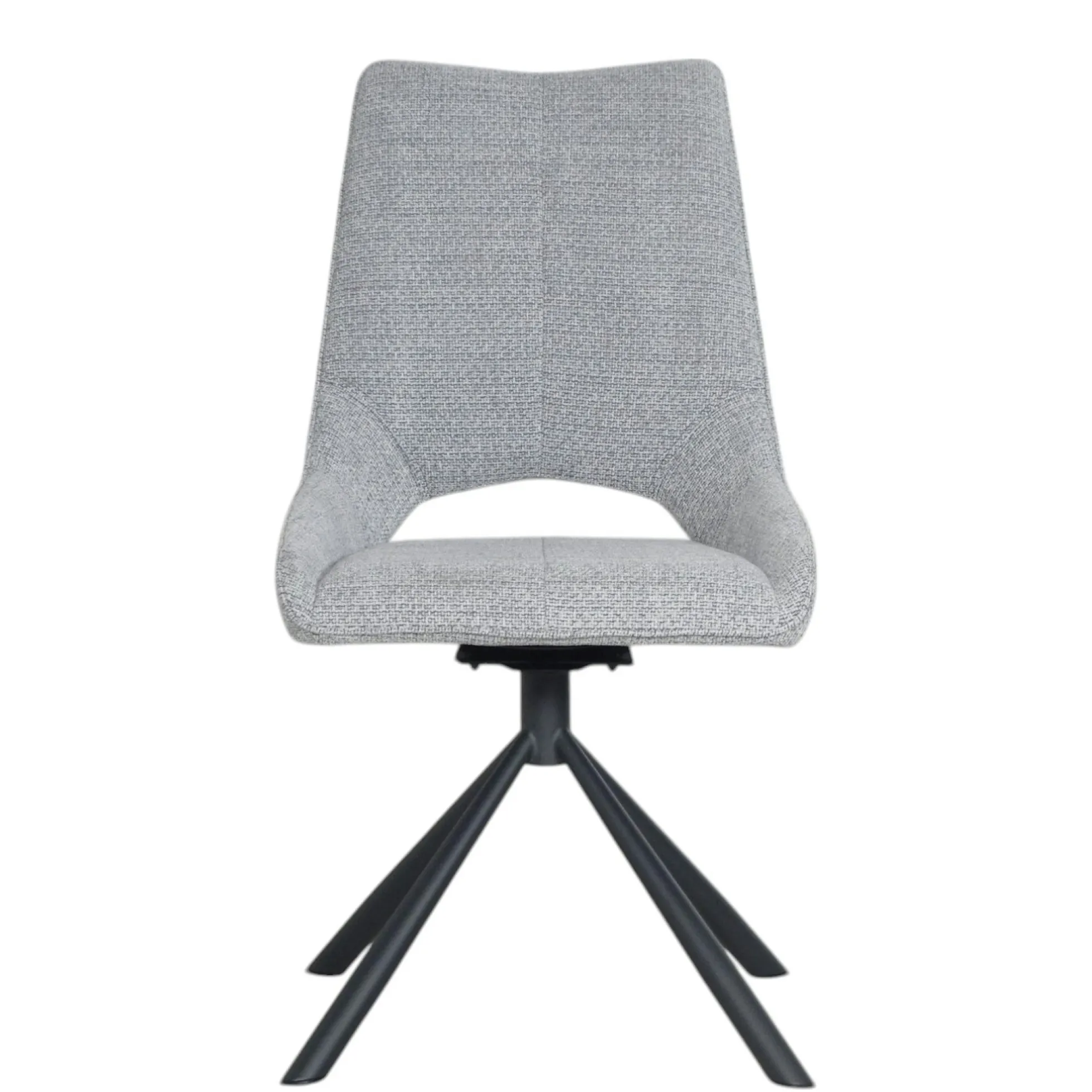 Chaise contemporaine pivotante grise (lot de 2) LIGURIE