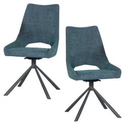 Chaise contemporaine pivotante lagon (lot de 2) LIGURIE