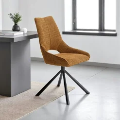 Chaise contemporaine pivotante rouille (lot de 2) LIGURIE