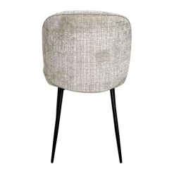 Chaise cosy en tissu beige (lot de 2) IENA
