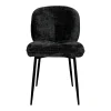 Chaise cosy en tissu noir (lot de 2) IENA