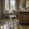 Chaise de bar design chrome (lot de 2) HELSINKI