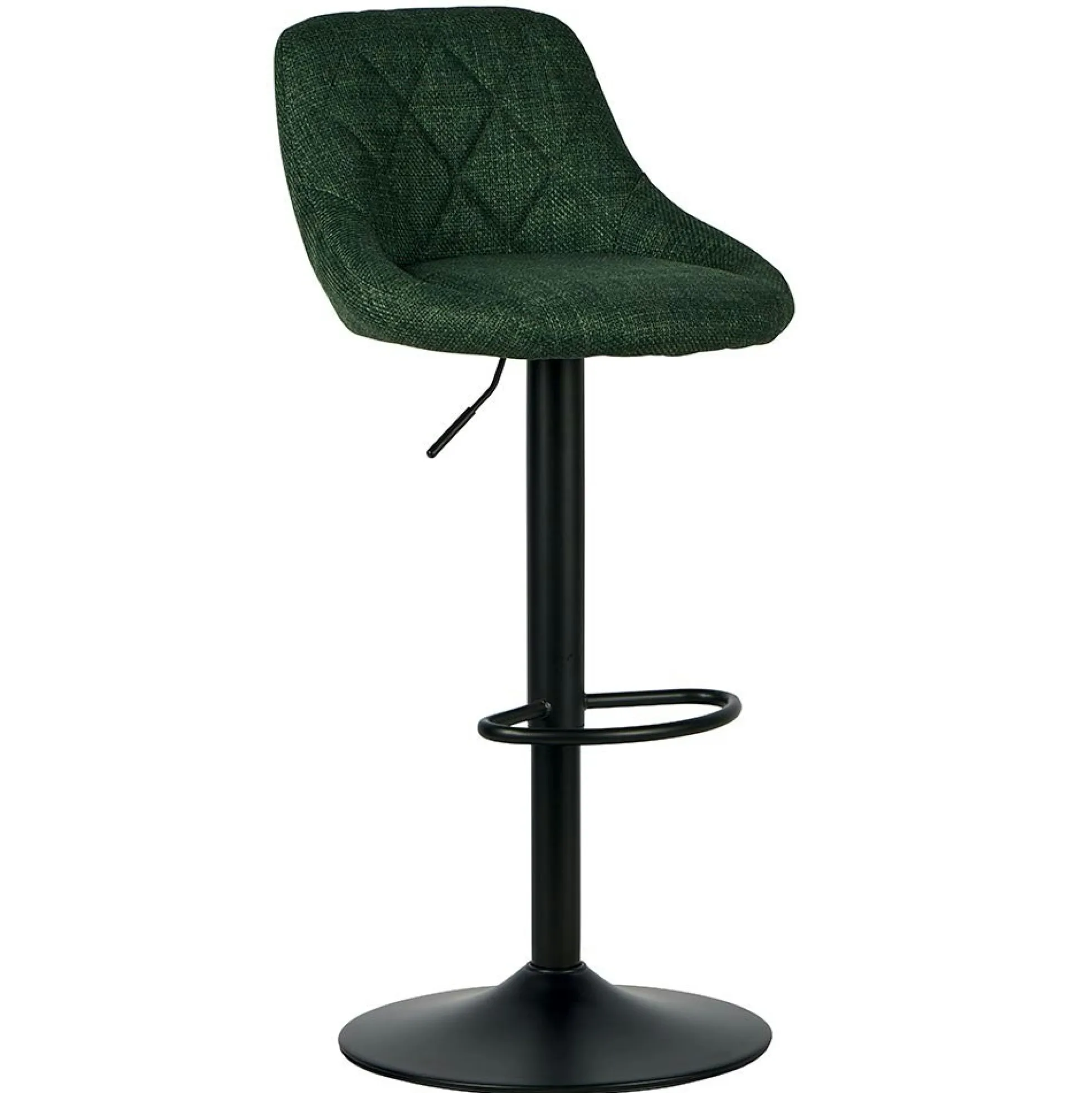 Chaise de bar hauteur réglable tissu kaki (lot de 2) MALMOE