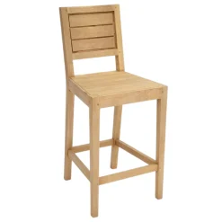 Chaise de bar Hévéa 42x46x97cm ATTAN
