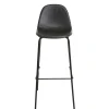 Chaise de bar noir TIM (lot de 2)