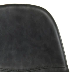 Chaise de bar noir TIM (lot de 2)