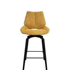 Chaise de bar pivotante moutarde assise baquet (lot de 2) LIGURIE