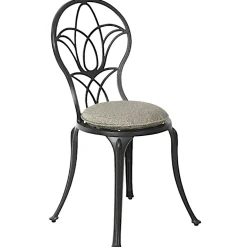 Chaise de jardin bistrot gris foncé