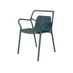 Chaise de jardin design bleue, empilable (lot de 2) PINETO