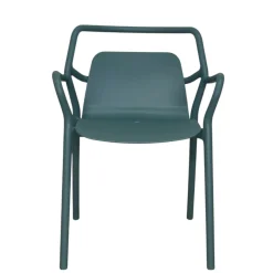 Chaise de jardin design bleue, empilable (lot de 2) PINETO