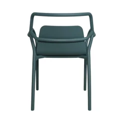 Chaise de jardin design bleue, empilable (lot de 2) PINETO